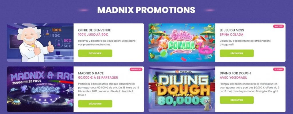 bonus madnix casino